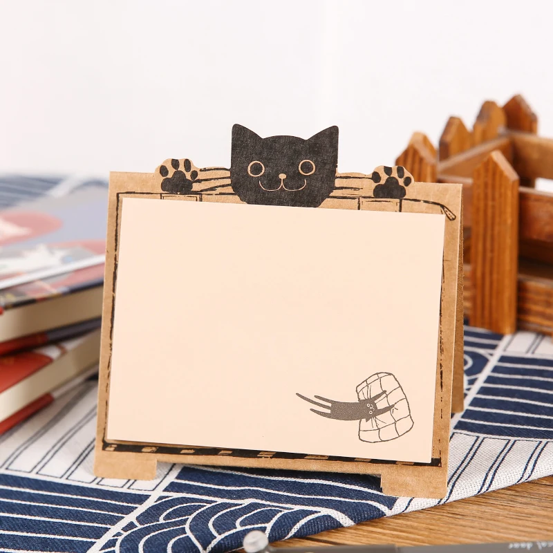 M&G YS-325 40-Page Self-Adhesive Memo Pad Cute Cat Style DIY Notes Bookmark School Office Stationery Kawaii Notepad Diary