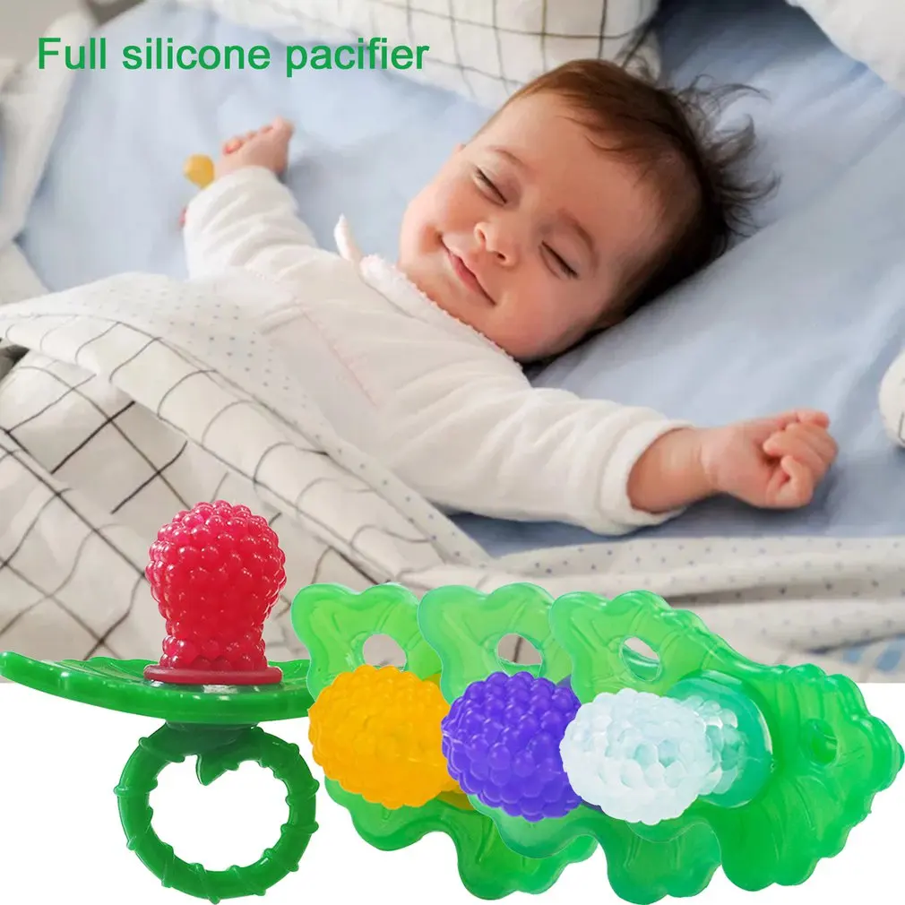 1pc Kids Soft Silicone Teether Silicone Teether For Newborns Oral Exercise Tool Portable Infant Teething Toy
