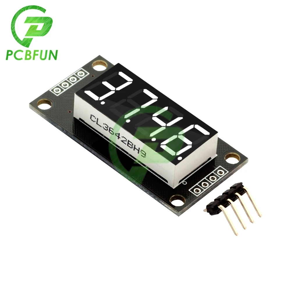 0.36 Inci 4 Digit 7 Segmen Tabung Digital TM1637 Tampilan Modul Putih Biru Hijau Kuning Merah Tampilan Led Modul Papan UNTUK Arduino