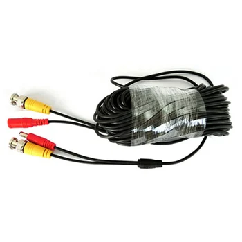 5/10/15/20/30/40/50m BNC + DC konektörü Video güç kablosu güvenlik izleme kamera ekipmanları kablo VCR kamera uzatma kablosu