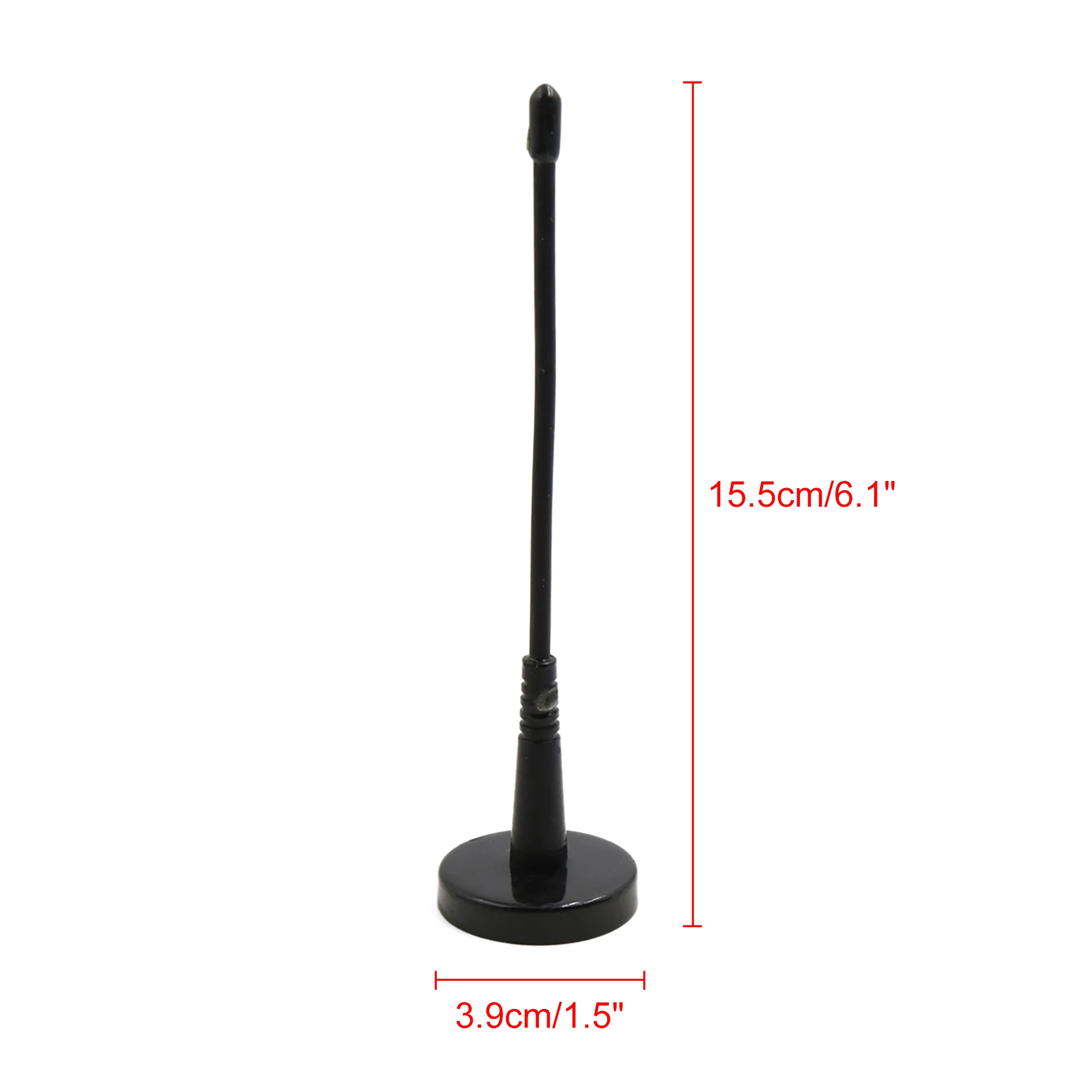 X Autohaux FM/AM Car Roof Antenna Decoration Black Magnetic Base Truck Vehicle Car Roof Mount Decorative Antenna Aerial