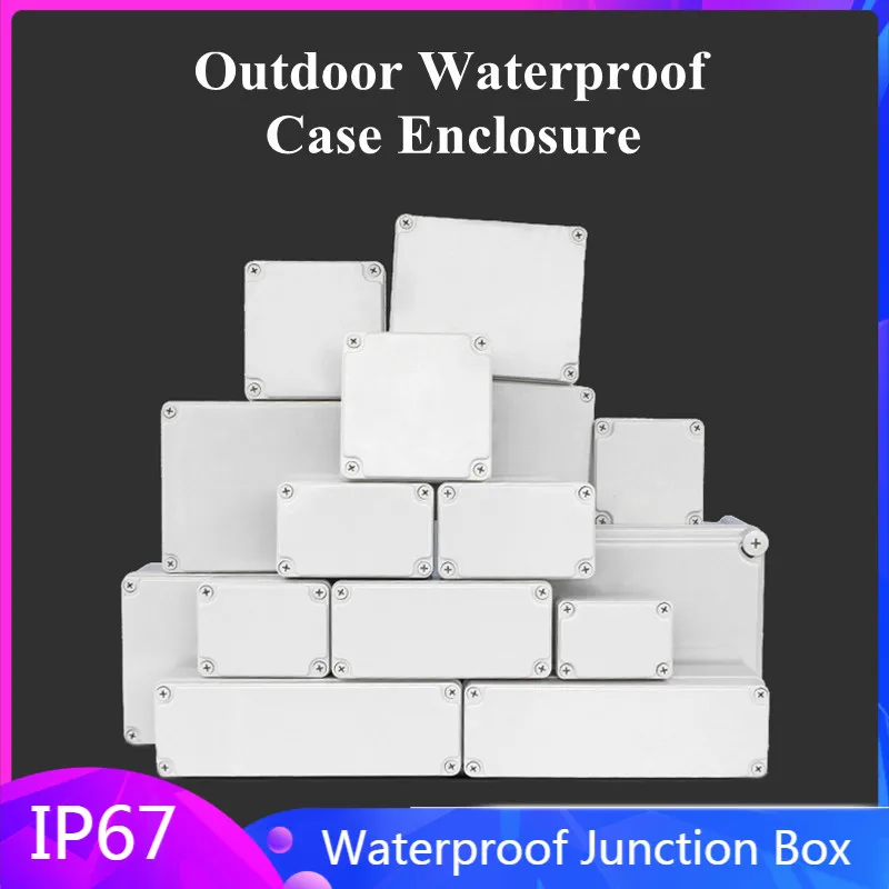 

Outdoor Waterproof Case Enclosure Plastic Box Waterproof Junction Box for Electronics Electronic Project Case