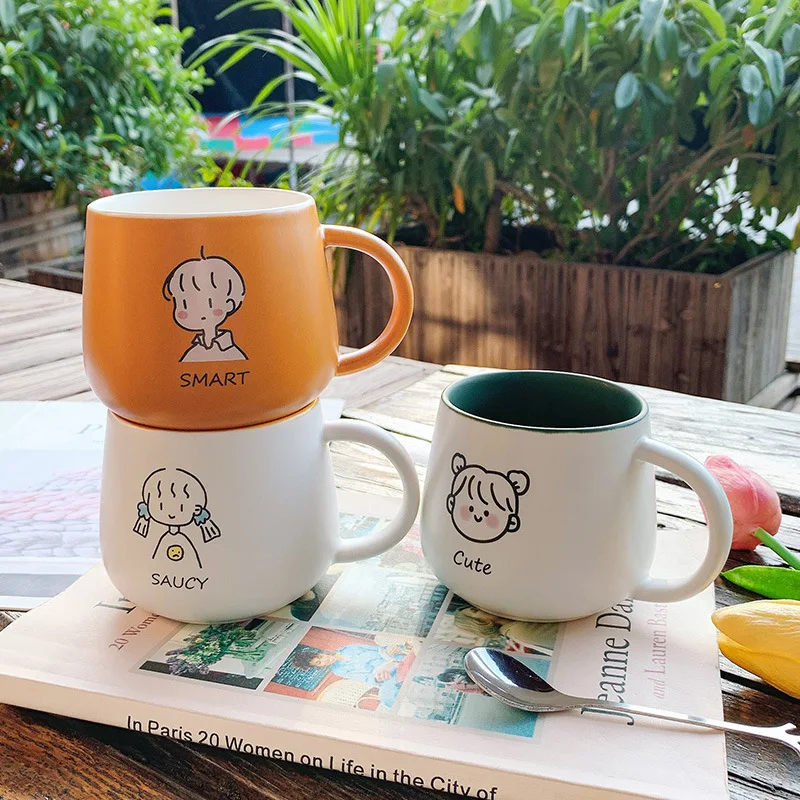

Creative cute ceramic mugs cute coffee mugs and cups Ceramic coffee mug 350ml