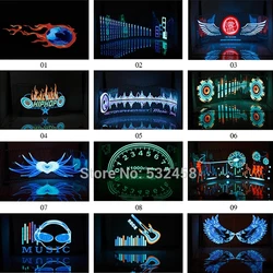 OKEEN 90*25CM Car Rear Window Led Display Music Rhythm Light RGB Voice Control Car Decorative Led Sticker Sound Ambient Lamp Set