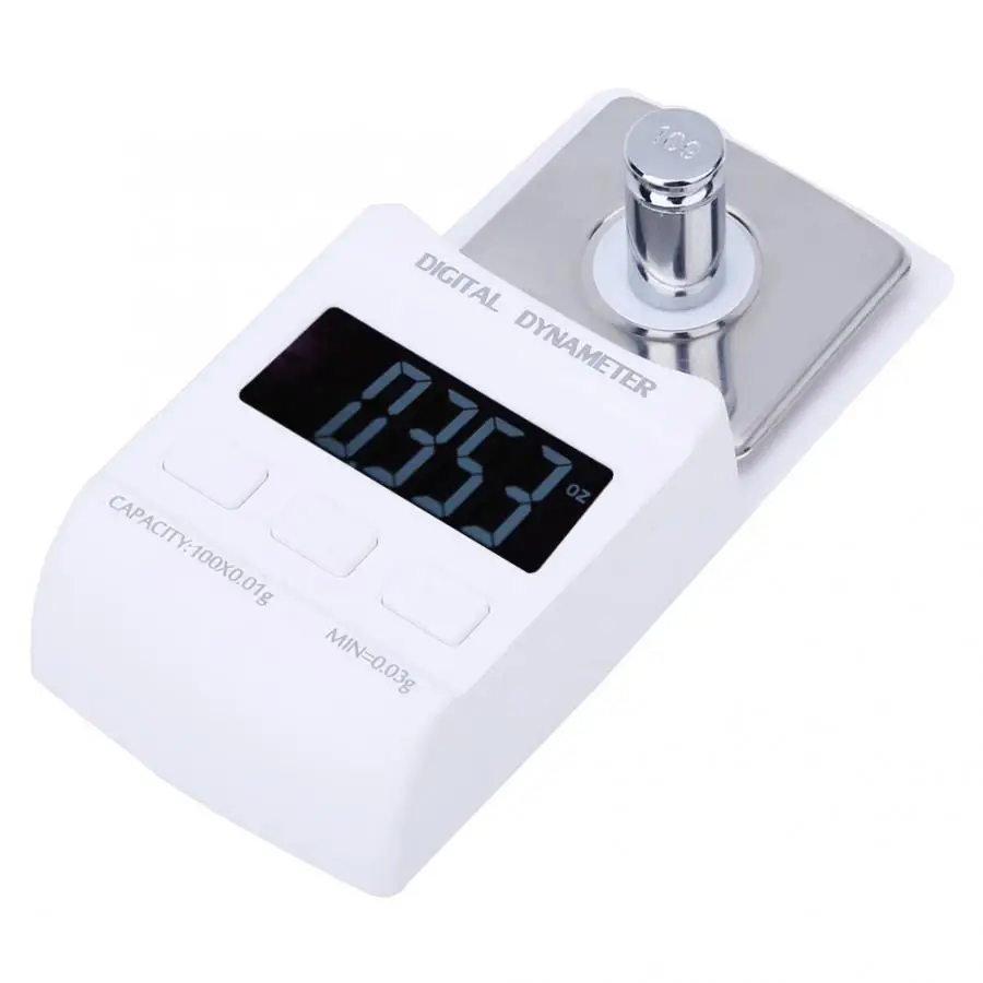 TOCADISCOS portátil de 100g/0,01g, pantalla LCD Digital, aguja de escala de fuerza, medidor de presión G/OZ/OZT/TL/CT/GN, gran oferta