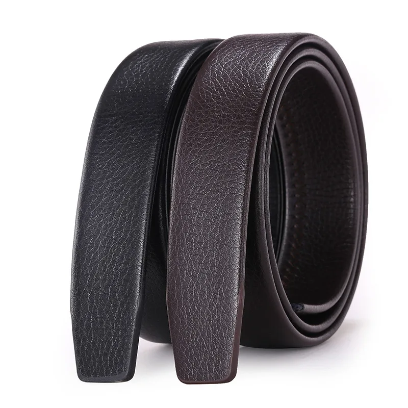 

Men's Automatic Buckle Belts No Buckle Belt Brand Belt Men High Quality Male Genuine Strap Jeans Belt 3.5cm Belt G156