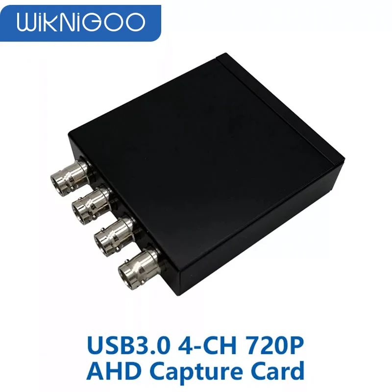 4CH 720P AHD to USB 3.0 Capture Card UVC Playback Card for Live Streaming Support vMix OBS Studio iSpy etc