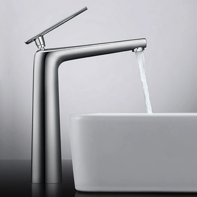 

Basin Faucets Chrome Brass Basin Mixer Crane Bathroom Faucets Hot and Cold Water Mixer Taps Contemporary Mixer Tap torneira