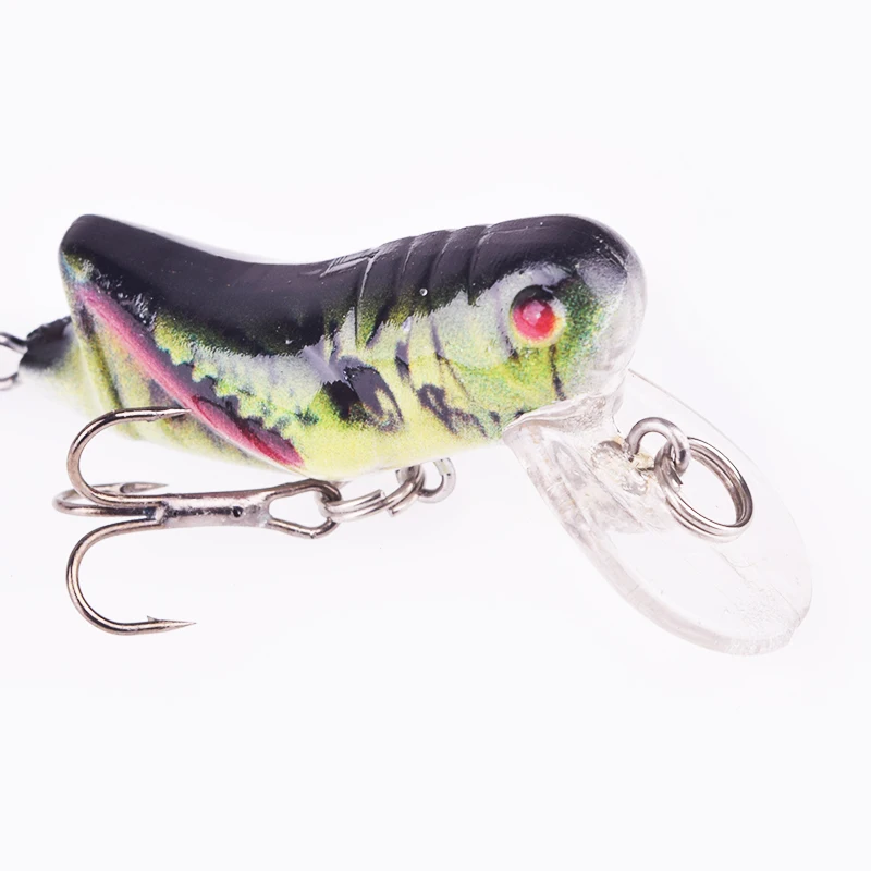 1PCS Grasshopper Fishing Lures 4.5cm 3.5g Floating Minnow Wobbler Lifelike Fly Insect Artificial Hard Bait Bass Pesca Swimbait