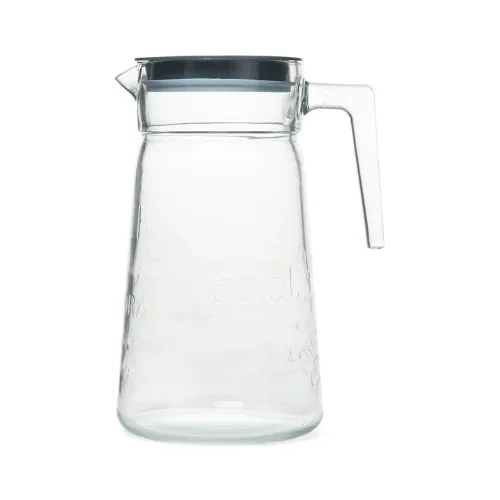 Jug Gray Water Jug Water Bottle, Musluklu Lemonade, Glass Teapot, Beverage Dispenser Musluklu Lemonade 2l