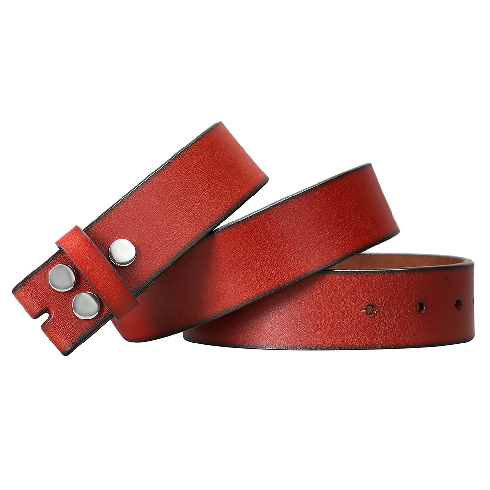 Western cowboy replacement leather belt men's and women's same birthday gift