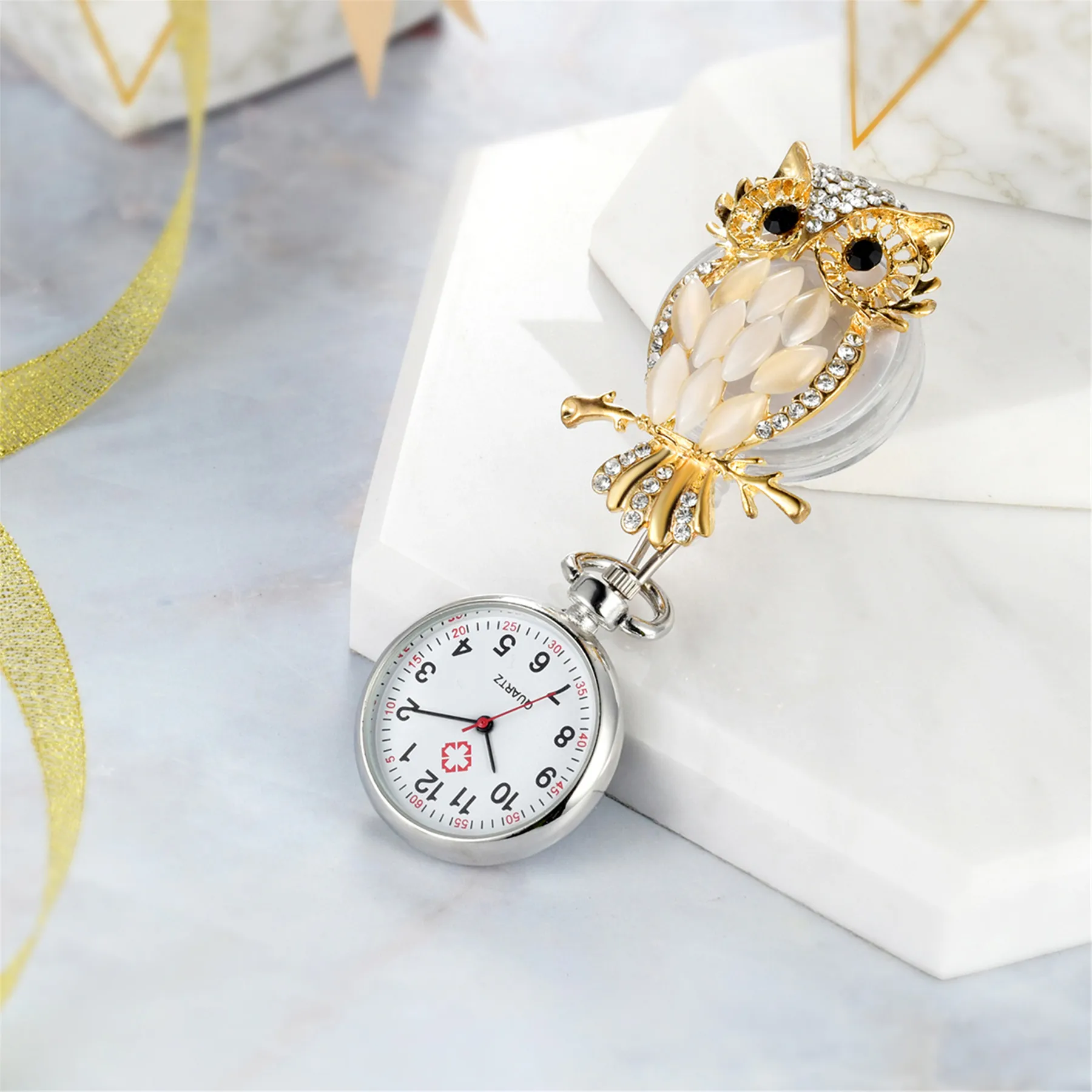 LANCARDO 2021 New Lovely Animal Qwl Designs Nurse Pocket Watches Cute Doctor Boys Girls Hospital Gift Quartz Watches