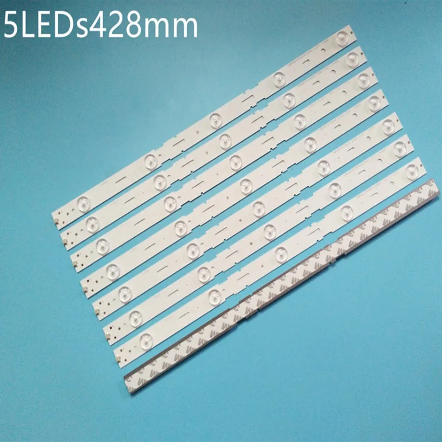 

100% New 8pcs/Kit LED strips for GRUNDIG 40 TV 40VLE525 40VLE525BG LSC400HM09 A02 SAMSUNG 2013ARC40 3228N1 5 REV1.1