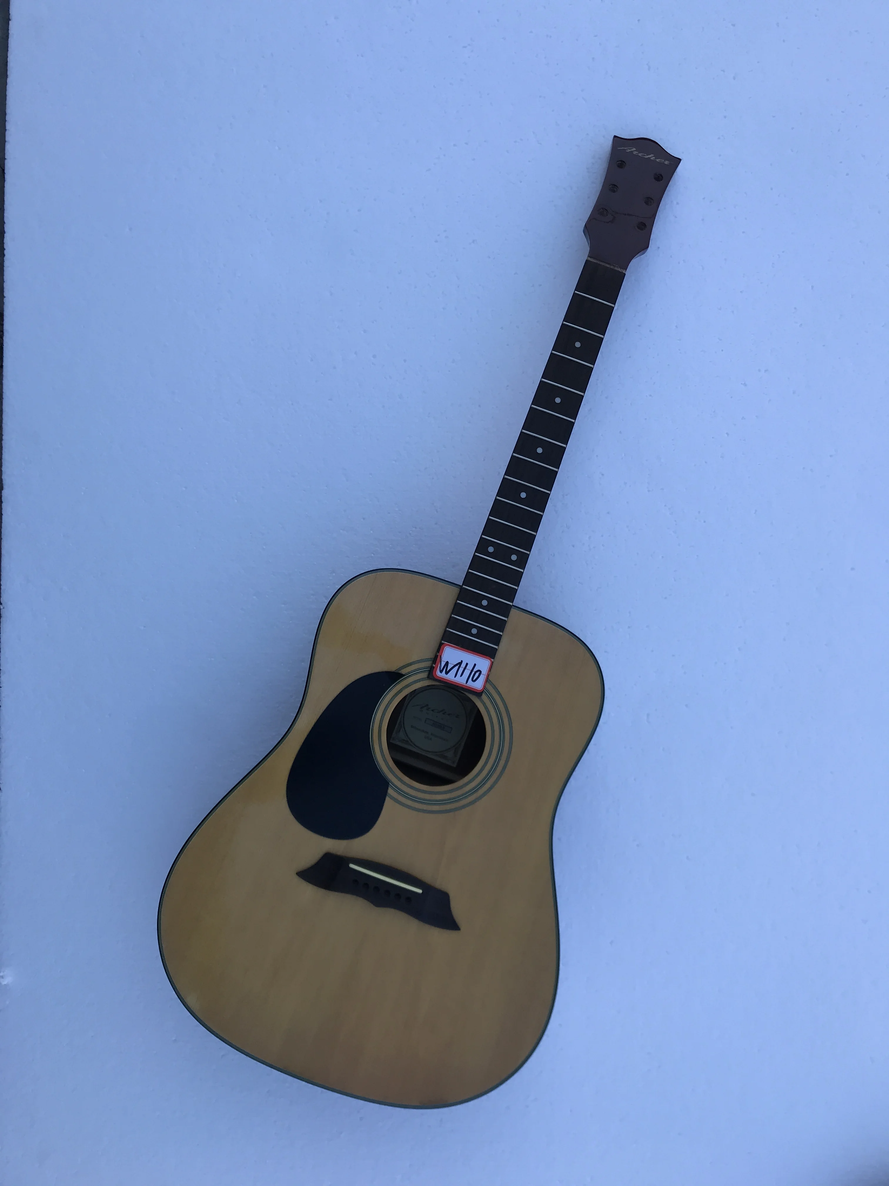 Professional DIY (Not New) Folk Wood Guitar Laminated Spruce Top without Hardwares in Stock Free Shipping W1110