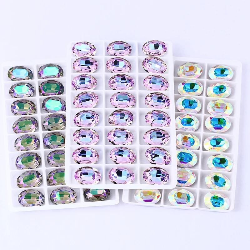 Astrobox Oval Rhinestone Decoration Crystal Glittering Rhinestone DIY Nail Art Clothing Accessories Rhinestone Accessories