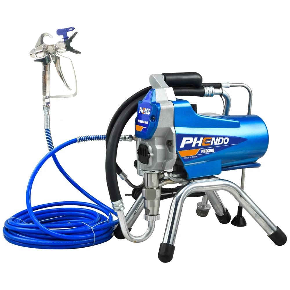 PHENDO 390 Airless Paint Sprayer Machine 1200W with Spray Gun Suit for Renovation Team Painter Home Improvement