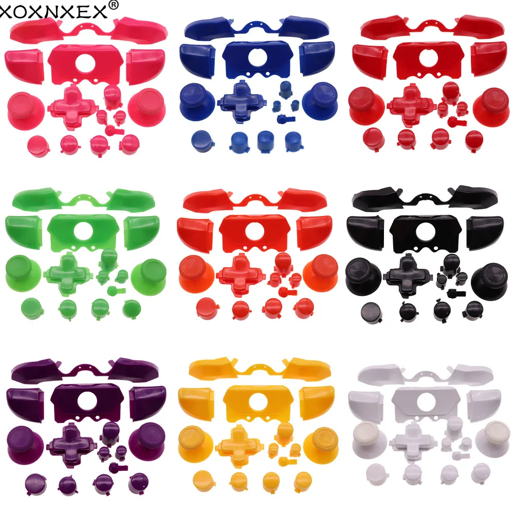 1set Full Button kit Mod D-pad ABXY Trigger LB RB LT RT Thumbstick Parts for Xbox One Controller Chrome Solid
