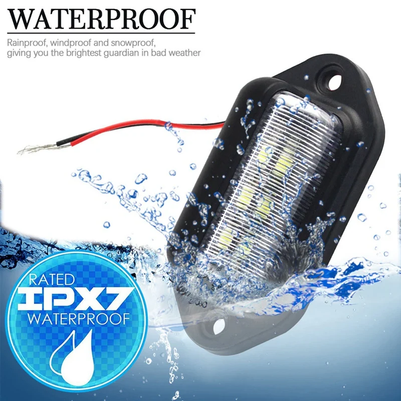 Đèn LED Tấm Chắn Ánh Sáng Chống Nước Biển Đuôi Đèn Cho Xe Kéo, RV, Xe Tải Tàu Thuyền