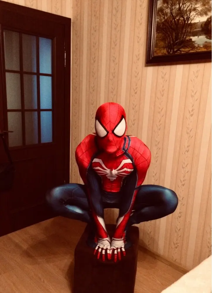 Disfraz de Cosplay de Spiderman, traje Zenzai de licra, superhéroe, fantasía, PS4, Zenzai