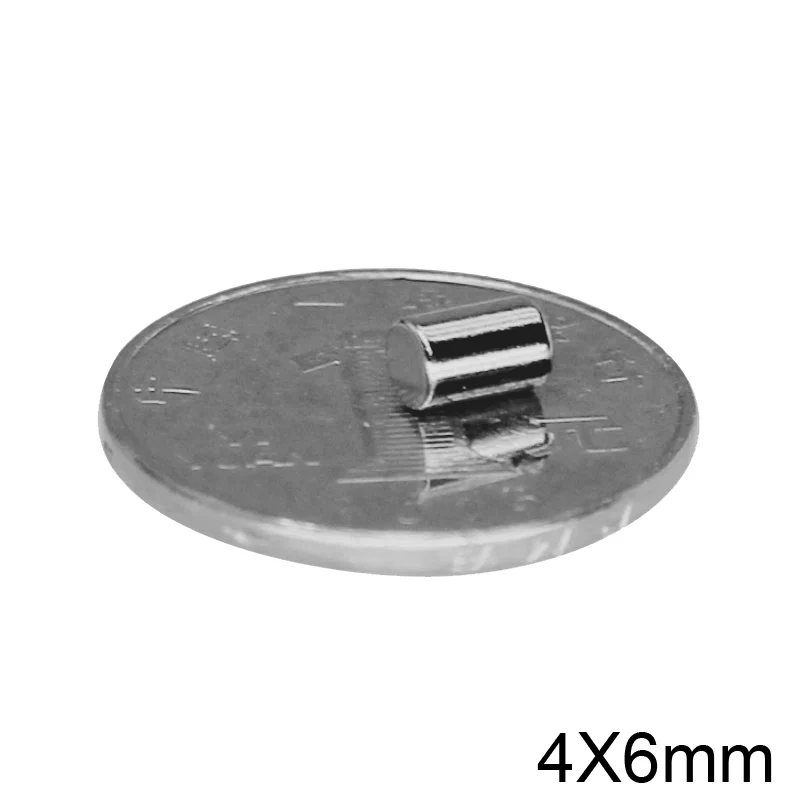 20~500pcs 4x6 mm Search Minor strong Magnet 4mm X 6mm Bulk Small Round Magnets 4x6mm Neodymium Disc Magnets 4*6 mm N35 magnetic