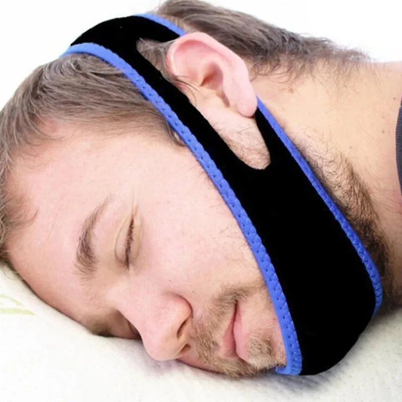 2020 New Anti Snore Belt Jaw Solution Support Sleep Stop Snoring Chin Support Straps for Night Care Tools Face-lifting Beauty