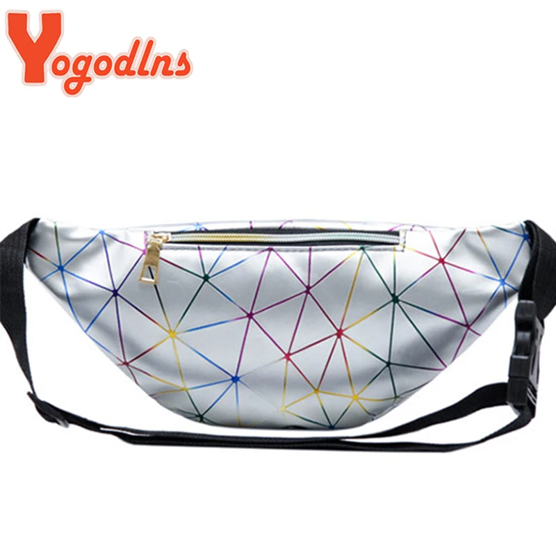 Yogodlns Waist Bags Women Fanny Pack female banana Belt Bag Wallet Bag Holographic Waist Packs Laser Phone Chest Pouch