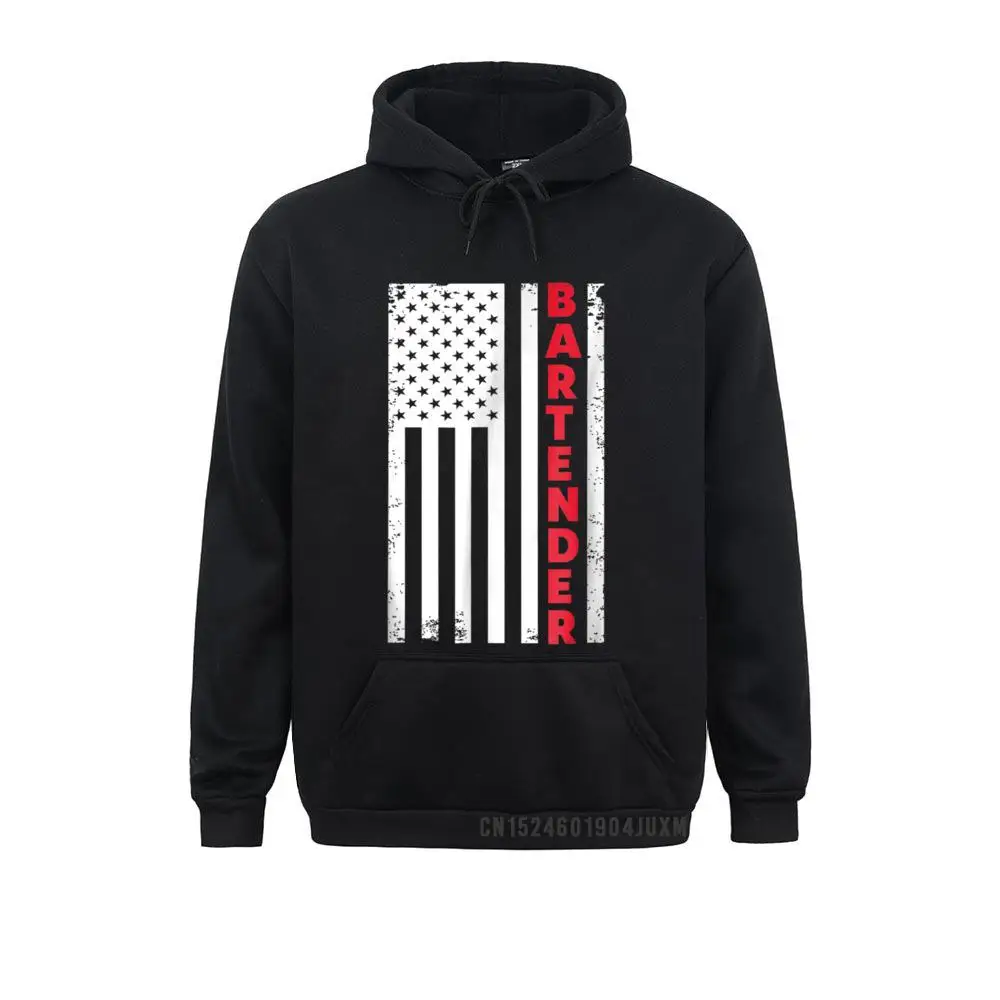 

American Flag Bartender Hooded Tops Gift For Bartender Men Sweatshirts Hoodies Special Lovers Day Sportswears Design