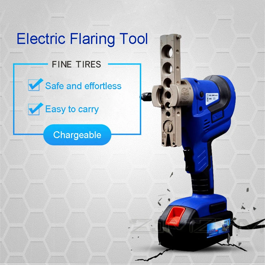 CT-E806AM-L Rechargeable Electric Flaring Tool Kit Electric Expander Copper Tube Expander Brass Flared Mouth Expander DC 220v