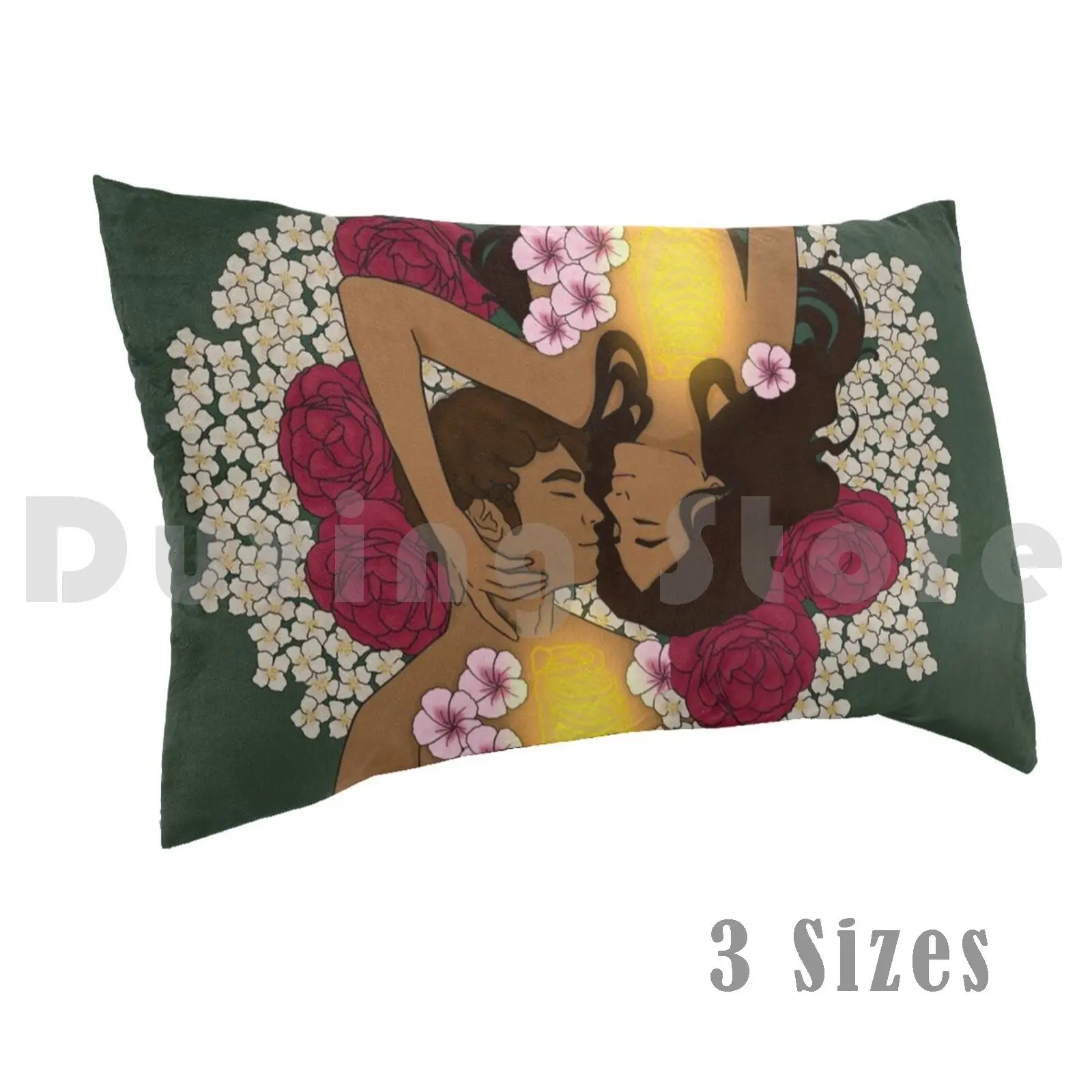 Adam And Eve Pillow Case Printed 50x75 Adam And Eve Adam Eve Bible Bible Verse Biblical Art Flowers Ribs Glow