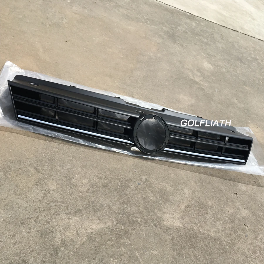 

Сменная центральная решетка переднего бампера из АБС-пластика, хромированная полоса, верхняя решетка, гоночные решетки для Volkswagen VW Polo 2011-2017, автомобильный Стайлинг