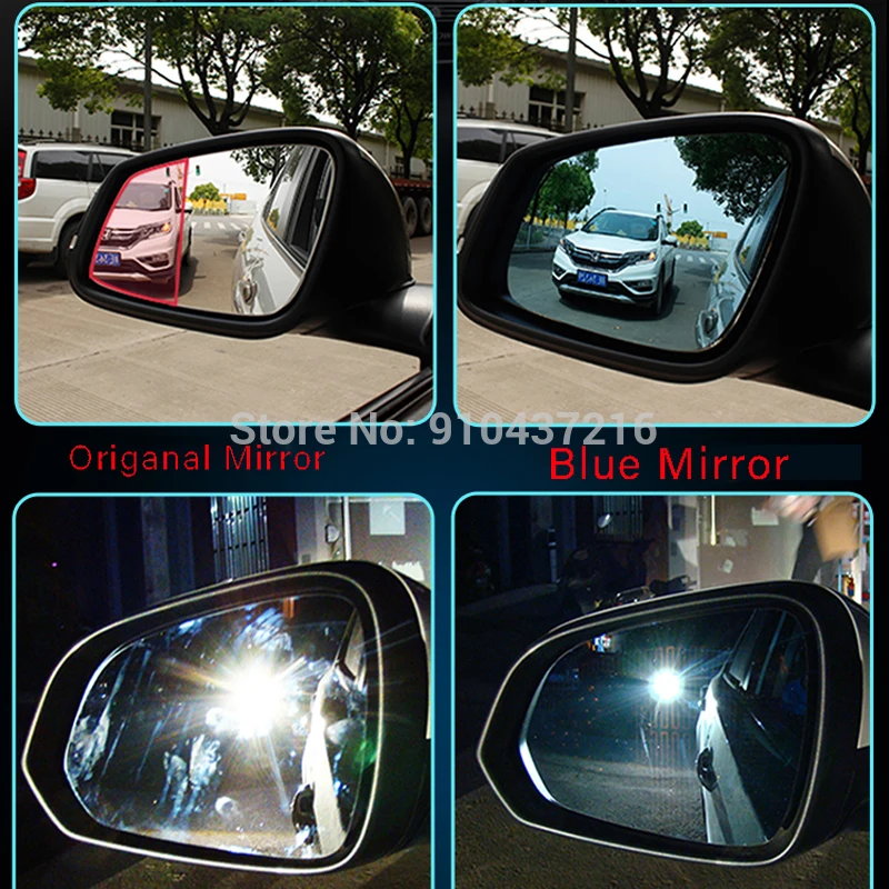 For Toyota Hilux Vigo 08-14 Car Left Right Side Wing Rearview Blue Mirror HD Glass Lens With Heated Function LED Turn Signal