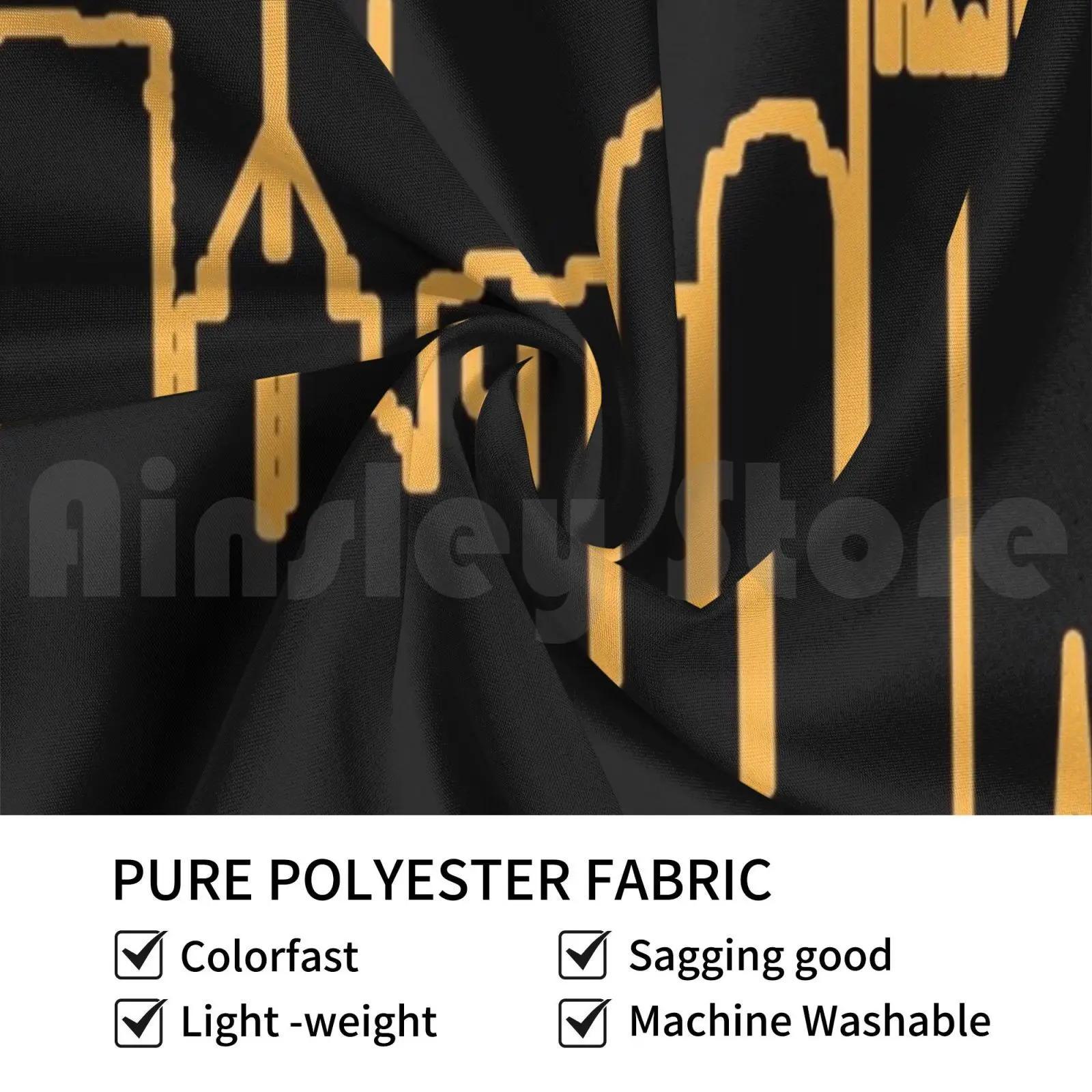 Its A Burgh Thing Tapestry Living Room Bedroom 1041 Pittsburgh Yinzer Black And Gold Steel City City Of