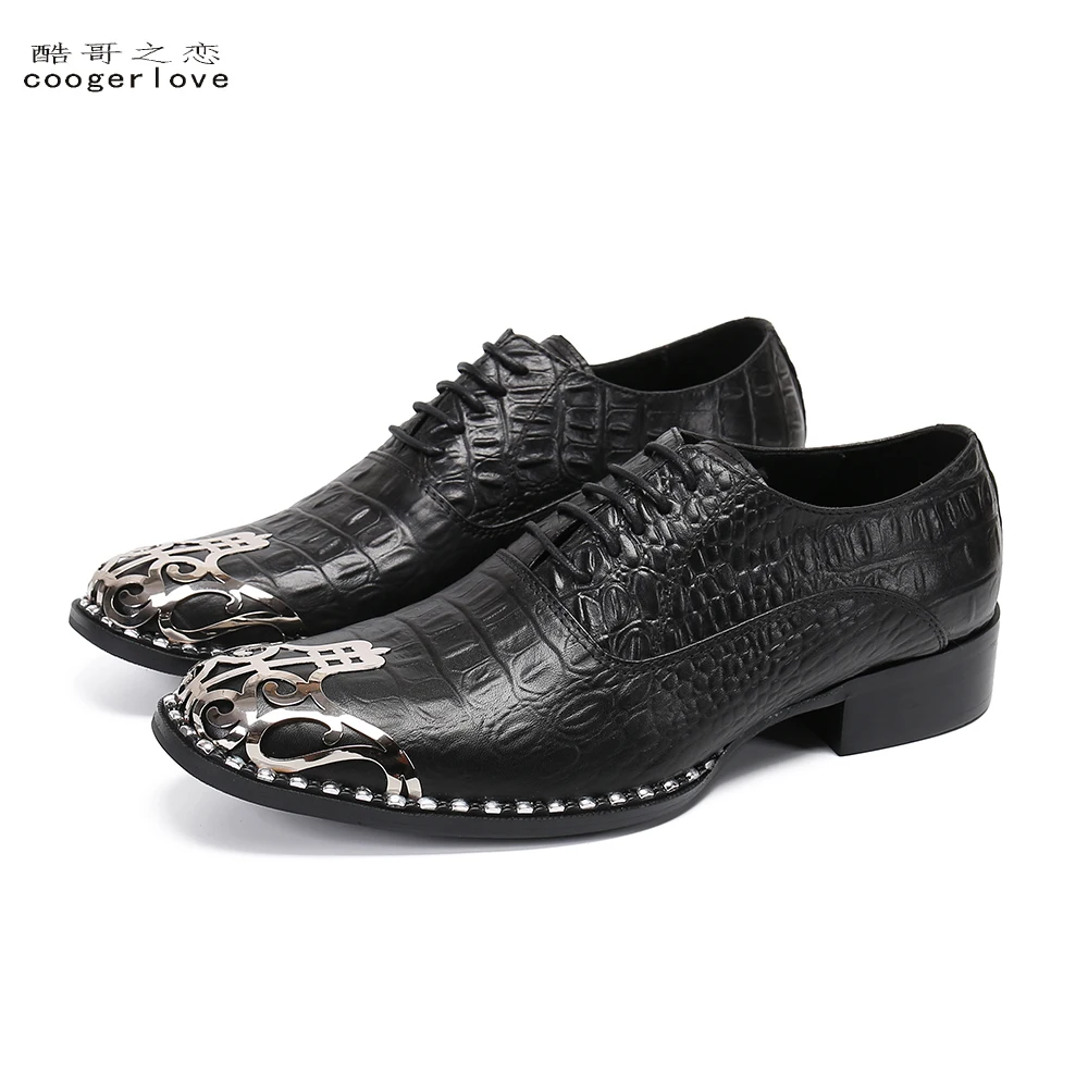 Autumn Red Stamp Golden Shoes cap Frenulum Men's Shoes Commercial affairs Banquet Wedding shoes Corium Cowhide Custom made Shoes