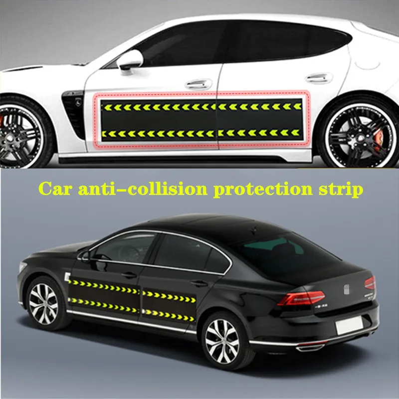 Auto Body Verlengen Verbreden Anti-Kras Strip Reflecterende Magnetische Stickers Deur Kant Edge Guard Rubber Protector Pad Voor Alle modellen