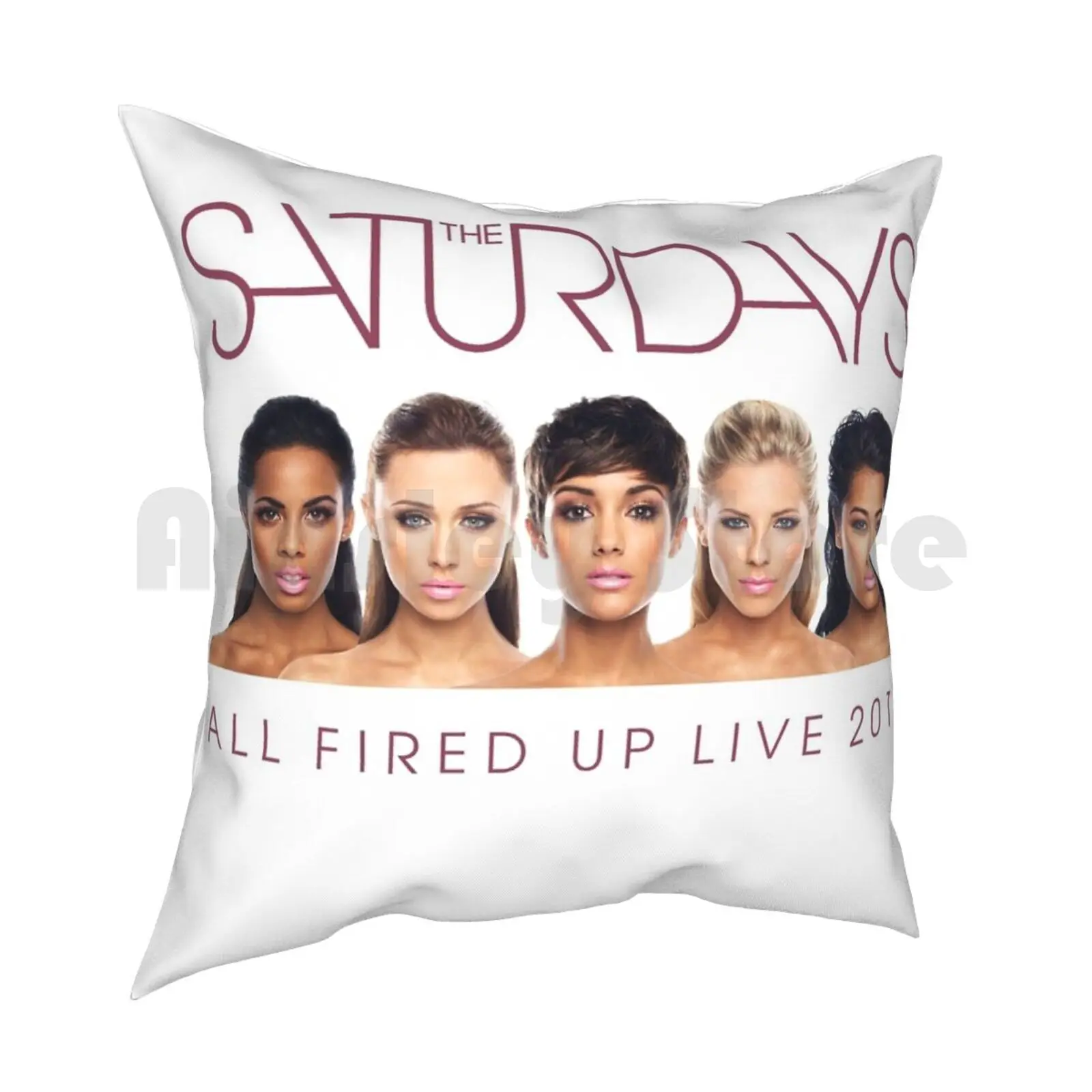 De Saturdays-All Opgewonden Live Tour Replica Kussensloop Bedrukt Huis Zacht Worp Kussen De Saturdays Frankie Bridge