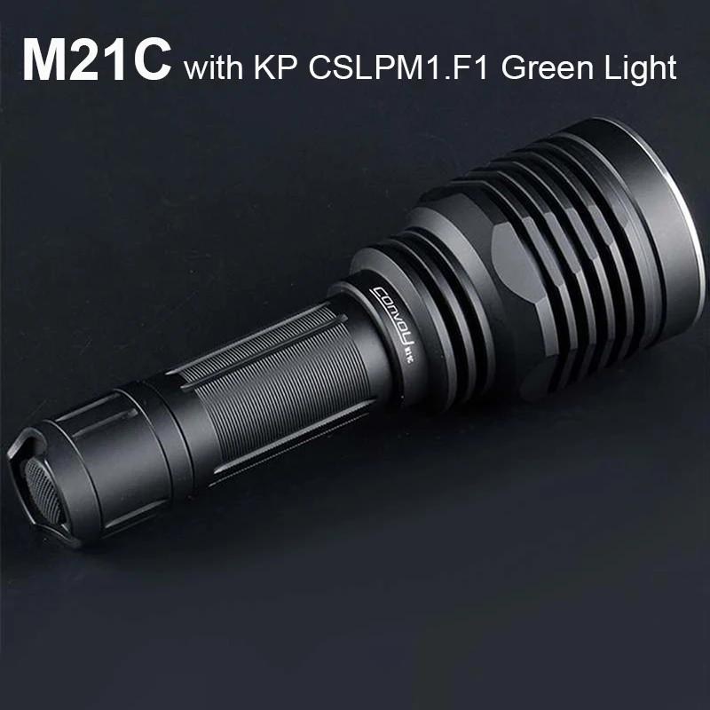 Convoy M21C with KP CSLPM1.F1 Green Light Led Flashlight 21700 Torch Linterna Hunting Light Work Latarka Portable Lighting