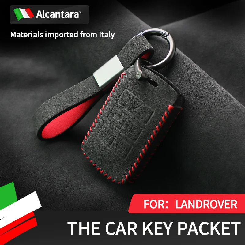 

Замшевый чехол для ключей, чехол для Land Rover из алькантары, Aurora Range Rover Discovery Sport Freelander, 2 звезды, защитная сумка с пряжкой