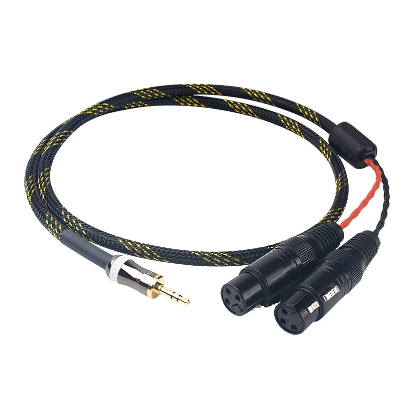 Kabel audio do kabel XLR Audio i audio przewód sygnałowy wtyczka 3.5mm aux wtyczka do konwersji XLR