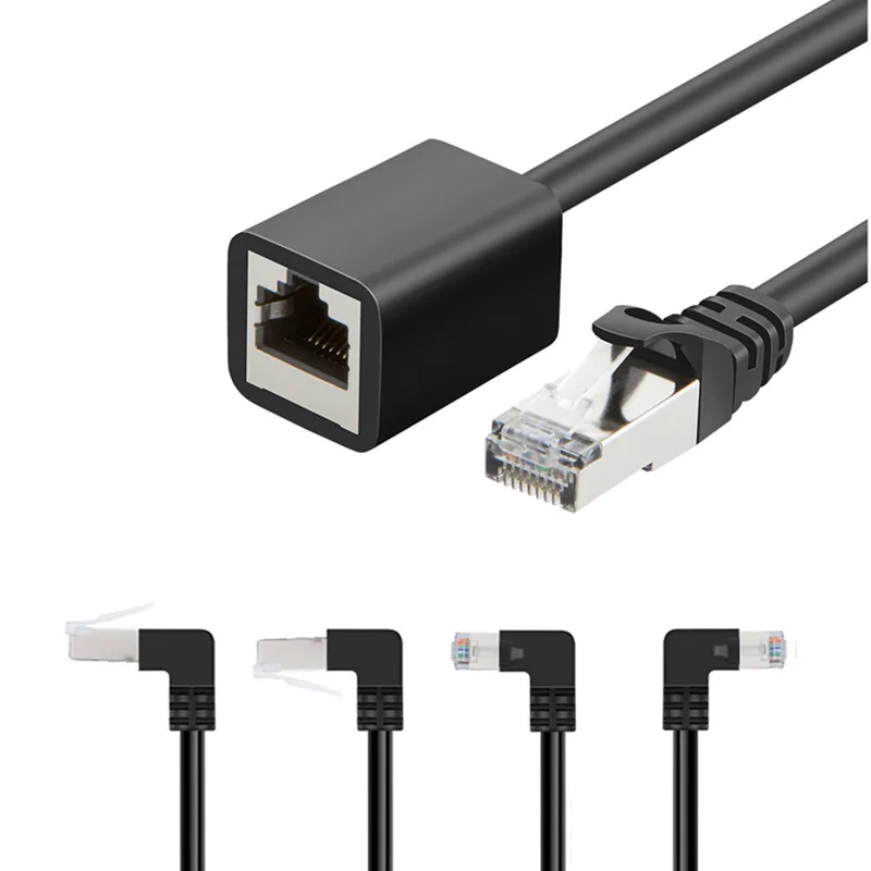 Кабель-удлинитель Ethernet Cat 6, 0,5 м, 50 см, штекер-гнездо