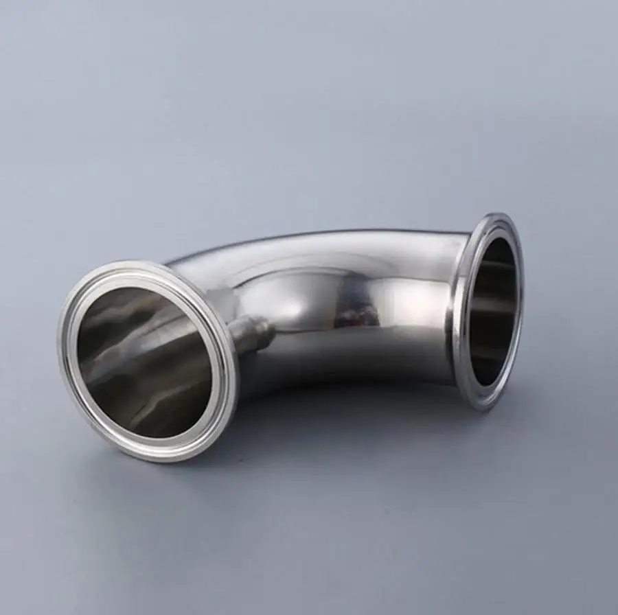 

2" Tri Clamp x 51mm 2" Pipe OD SUS 316L Stainless Steel 90 Degree Elbow Sanitary Fitting Home Brew Beer Wine