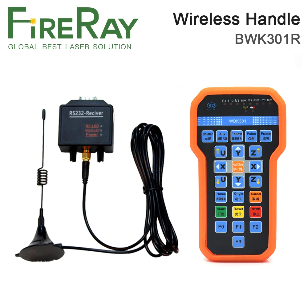 FireRay Ruida BWK301R Wireless Operating Handle for RDC644X Series Laser Controller RDC6442S RDC6442G RDC6445G