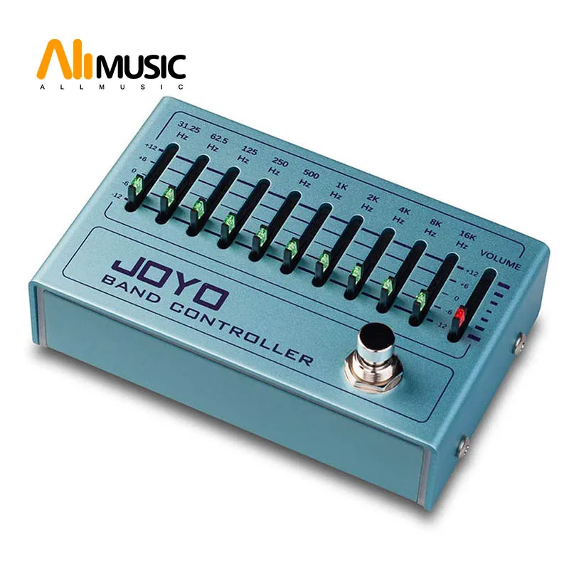 

JOYO R-12 Band Controller Equalizer 10 Band EQ Pedal for Guitar & Bass, Guitar Effect Pedal, 31.25Hz to16kHz, True Bypass