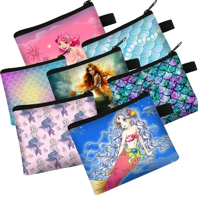 Женский кошелек на молнии с цифровым принтом