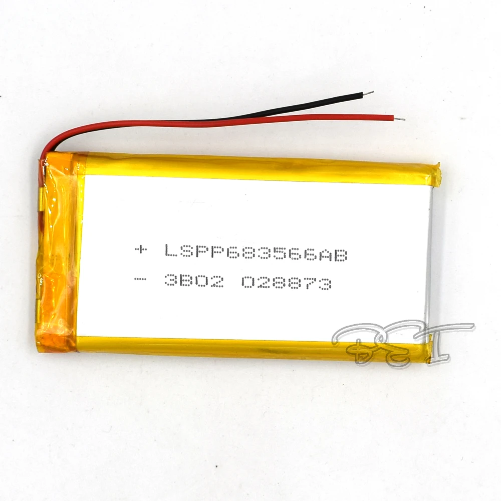 

5Pcs 3.7V 1800mAh Li-Po Li Ion Rechargeable Battery 683566 Lithium Polymer Cells For Mp3 MP4 MP5 GPS PSP Mobile Bluetooth