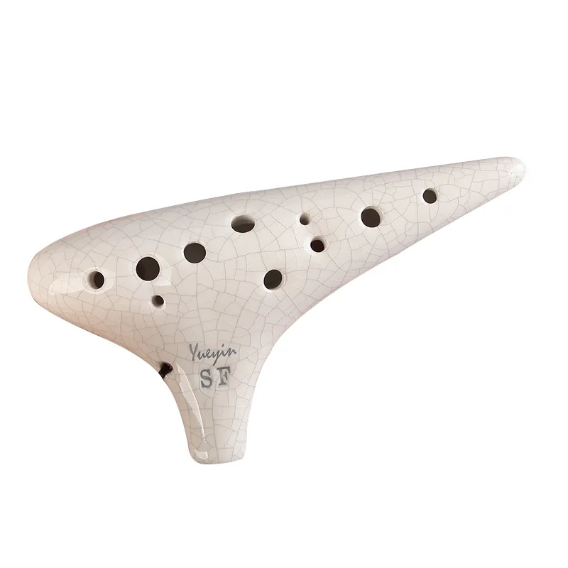 

Flute Ocarina for School, 12 Holes, Treble, Alto, Key Cracking, Professional Playing, Folk Music Instrument, Fluta