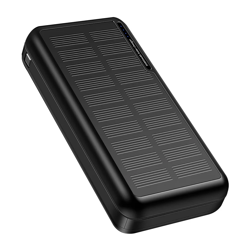 30000mAh Solar Power Bank Portable Charger Dual USB Type C Poverbank for iPhone 11 pro Samsung S20 Xiaomi mi9 Powerbank for iPad