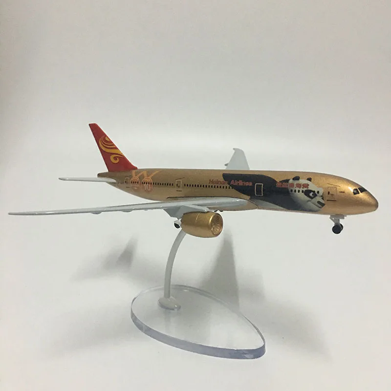 JASON TUTU Plane Model 16cm China Hainan Airlines Boeing B787 Airplane Model Aircraft Model 1:400 Diecast Metal planes toy