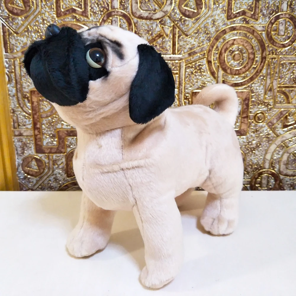 

New Simulation Pug Dog Children Stuffed Plush Toy Birthday Gift Present