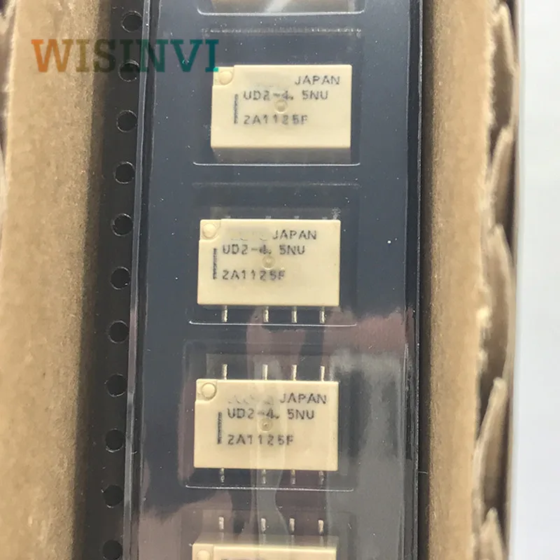 5PCS/lot UD2-4.5NU  UD2 4.5NU RELAY GEN PURPOSE DPDT 1A 4.5VDC 8 PIN two open two closed