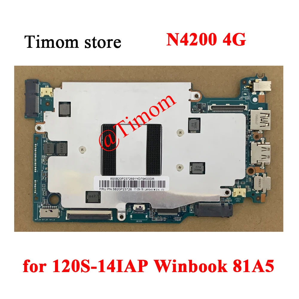 5B20Q55396 5B20P23726 dla 120S-14IAP Winbook 81A5 Lenovo Ideapad płyta główna notebooka procesor N4200 4G